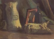 Vincent Van Gogh Still Life with Two Sacks and a Bottle (nn040 oil painting reproduction